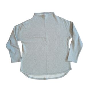 A New Day Sweatshirt Pullover Long Sleeve Funnel Neck Dolman Sleeve Relaxed L